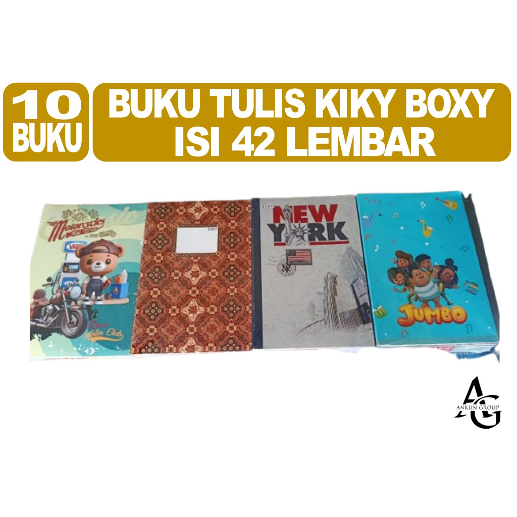 

KIKY Buku Tulis BX 42 Lembar -1 Pak 10 Buku Boxy