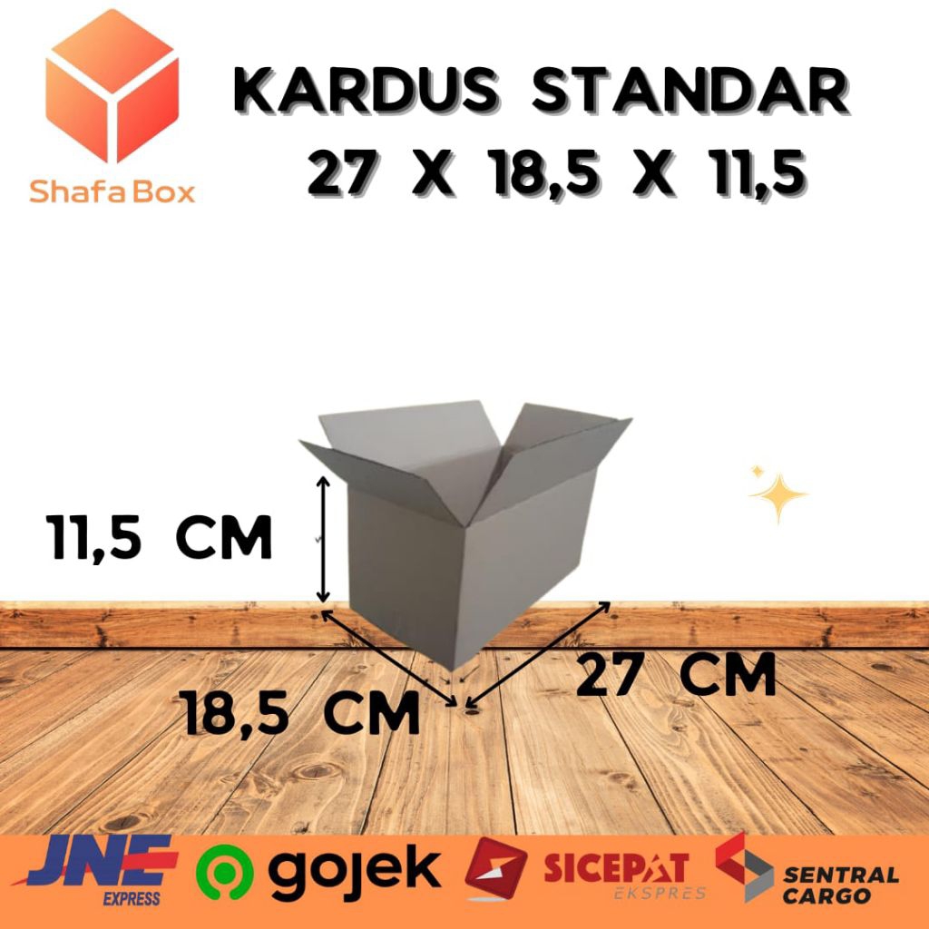 

Kardus Standar Packing Polos 27x18,5x11,5Cm