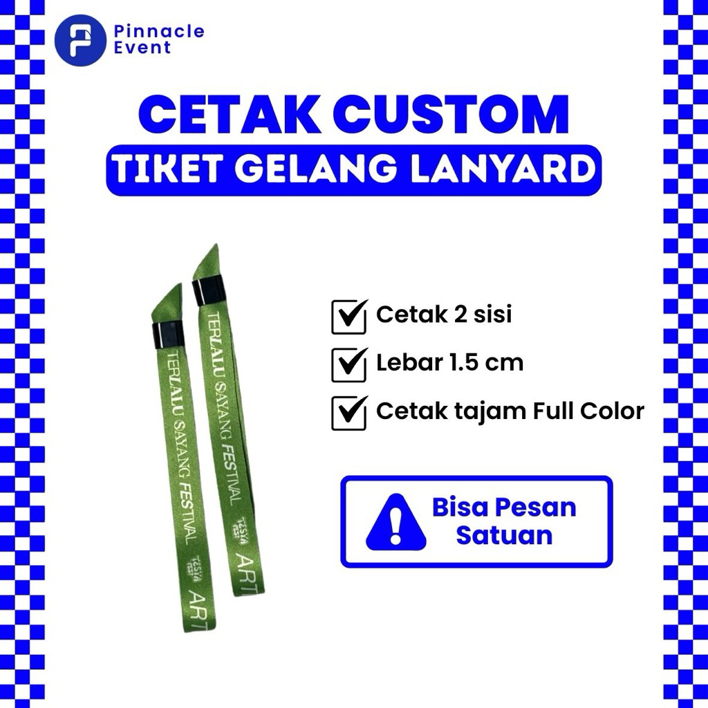 

GELANG TIKET LANYARD CUSTOM | 1,5 cm