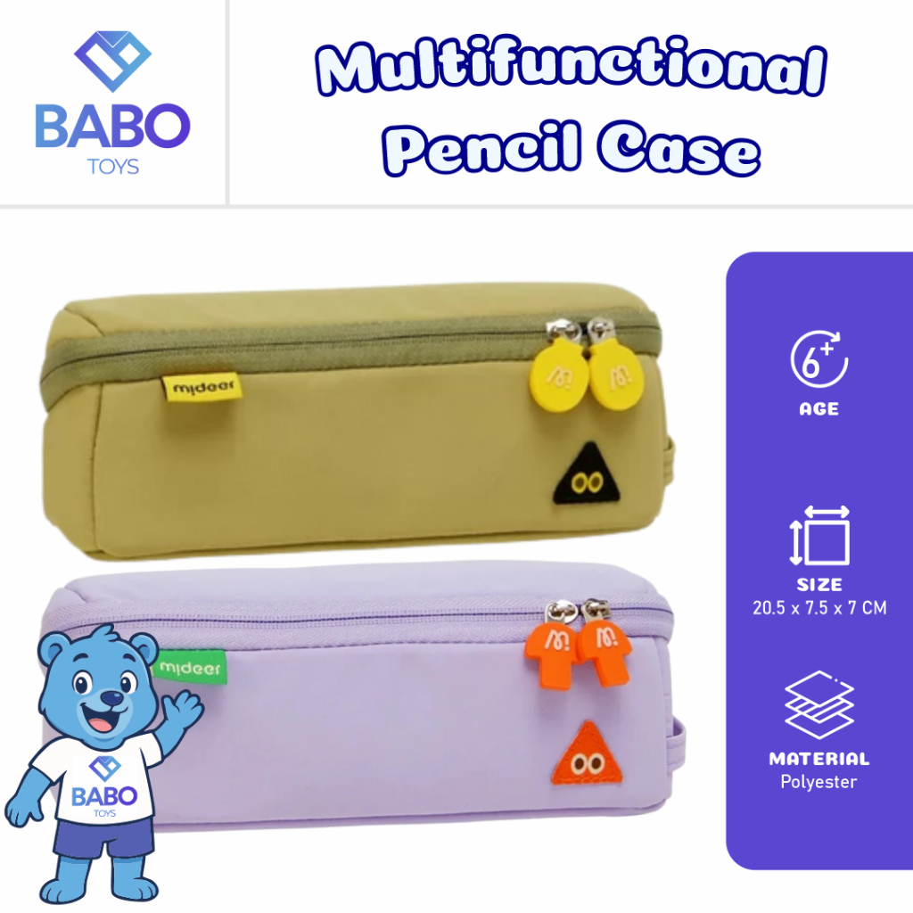 

Mideer Multifunctional Toast Pencil Case Tempat Pensil Sekolah Anak