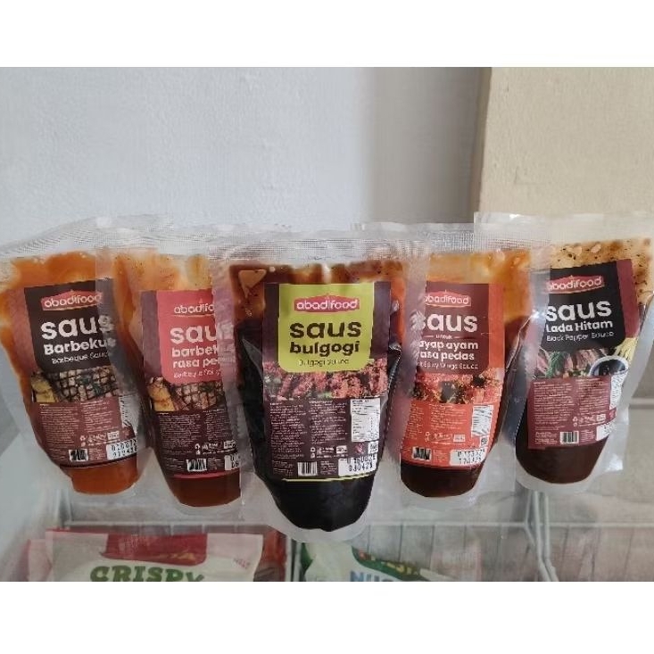 

Abadifood saus BBQ 250g |saus BBQ | saus lada hitam | saus spicy wing | saus BBQ pedas |abadifood saus 250 g MQ frozen Food