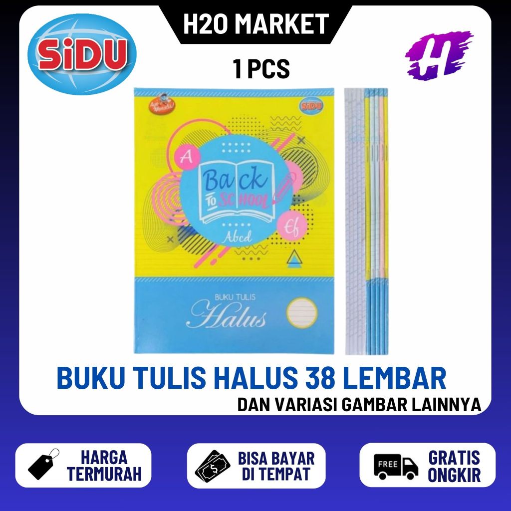 

Buku Halus / Buku Tulis Halus Sinar dunia / SIDU 38 Lembar ( 1 PCS )