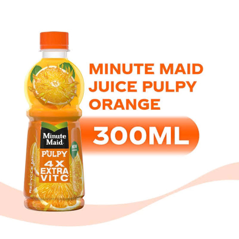 

Minuman Botol Minute Mide Pulpy Orange 300 ML 4x Extra Vitamin C