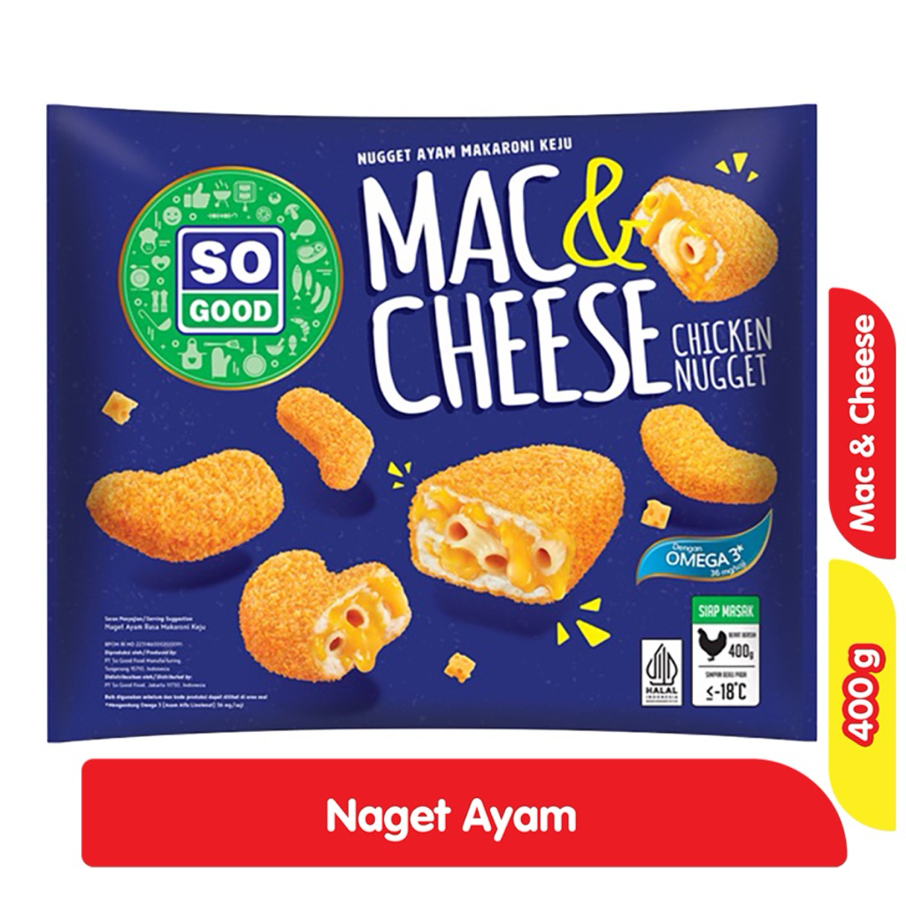 

So Good Naget Ayam Mac and Cheese 400 g