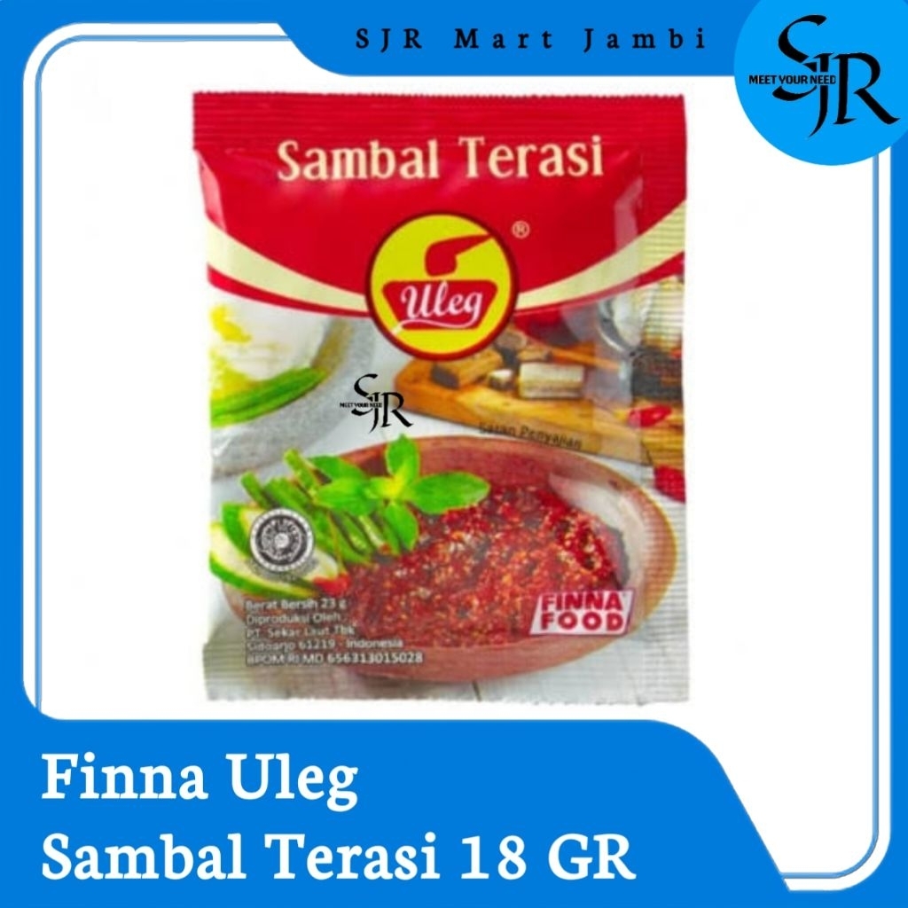 

[Sambal] Finna Uleg Sambal Terasi | Kemasan Satuan 18g