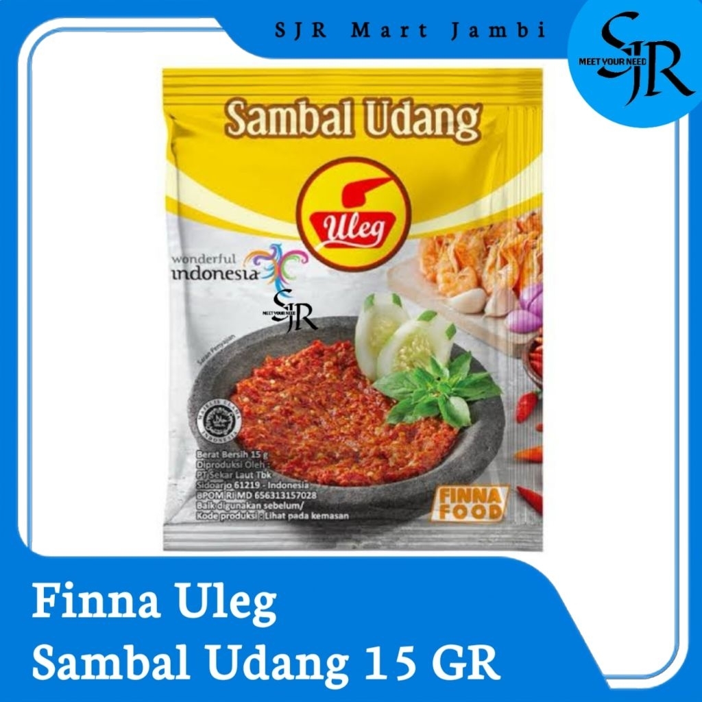 

[Sambal] Finna Sambal Uleg Udang | Kemasan Satuan 15gr