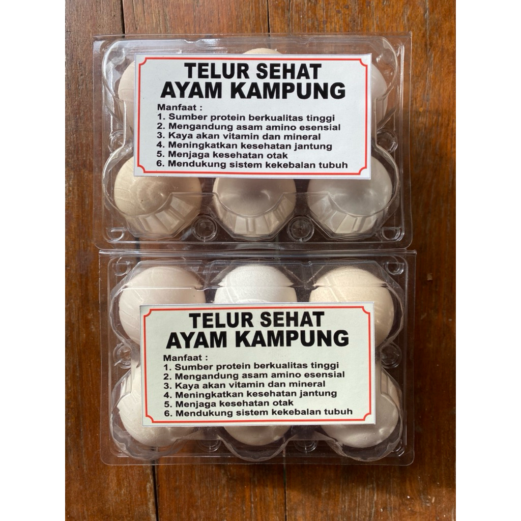 

telur sehat ayam kampung /telur ayam kampung konsumsi paket 6 butir.