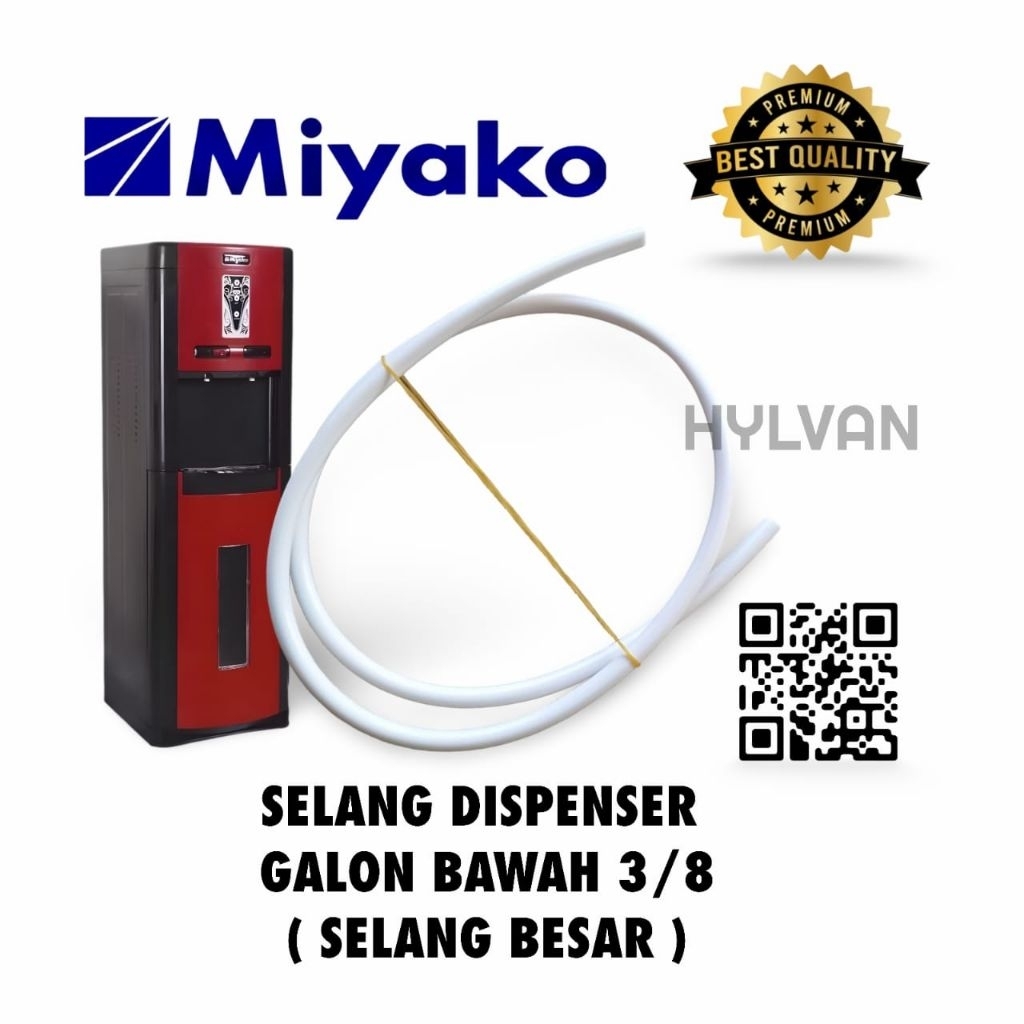 SELANG DISPENSER GALON BAWAH 1/4 & 3/8 MIYAKO