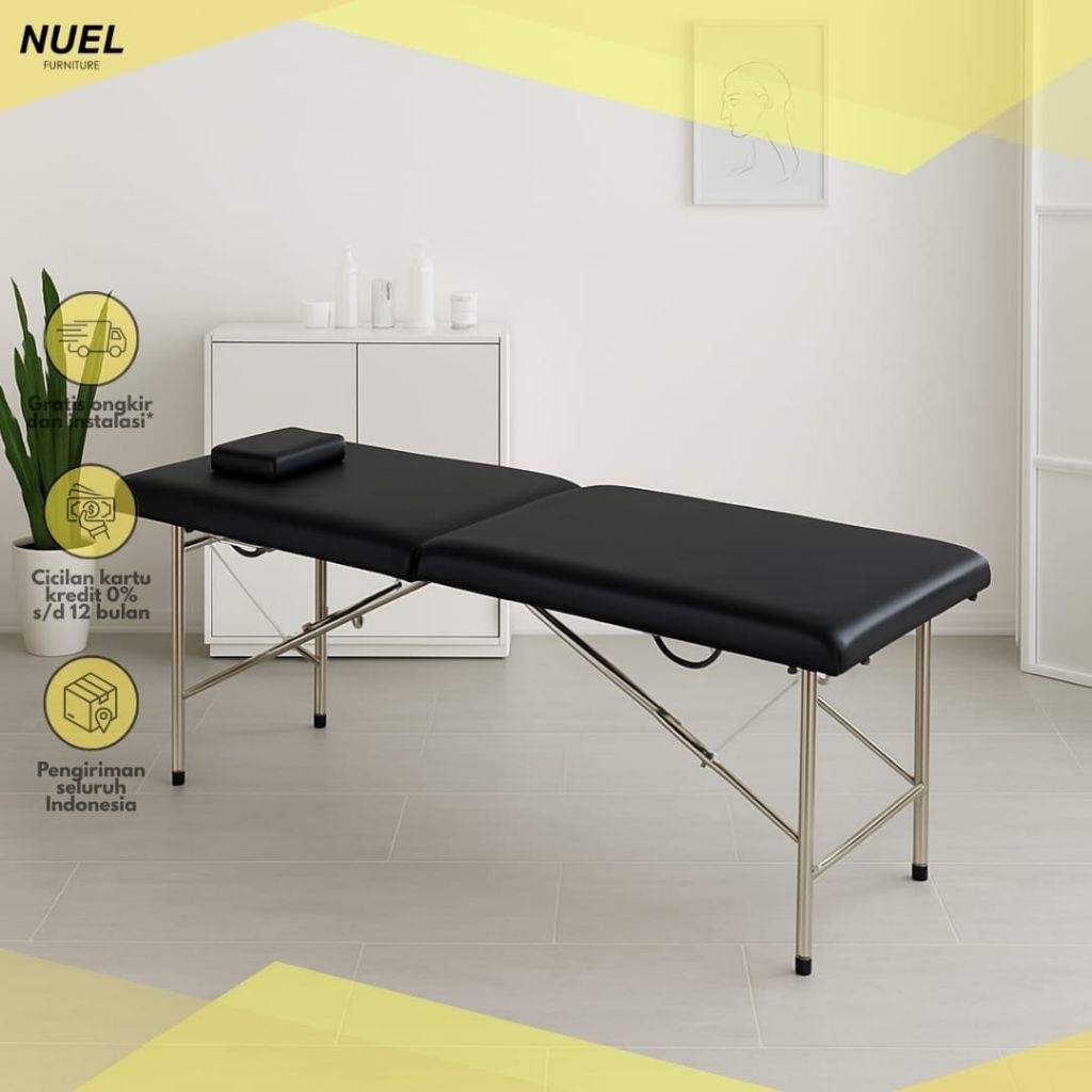 Folding Beauty Bed Kasur Spa Therapy - Treatment - Bed Portable