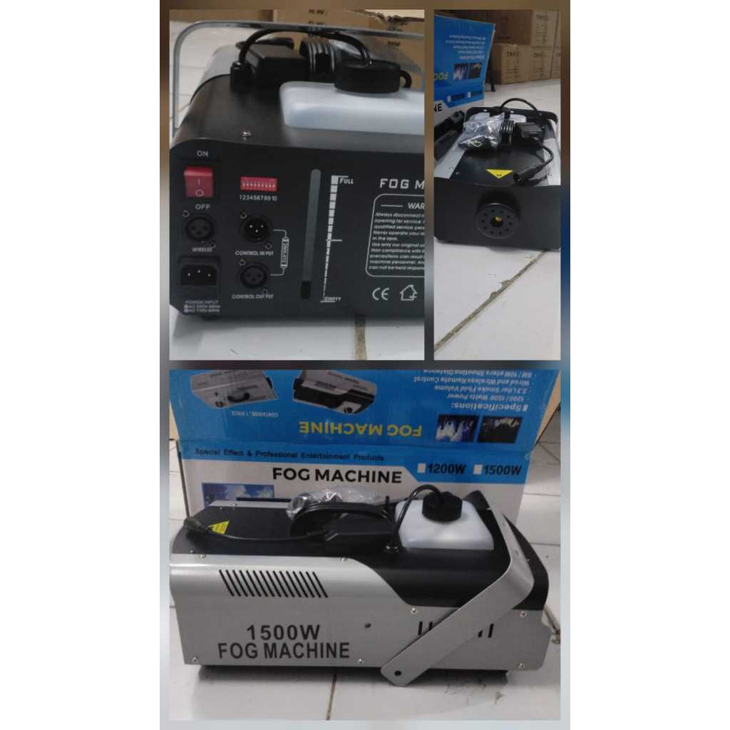 Mesin asap fog machine 1500 watt bisa dmx