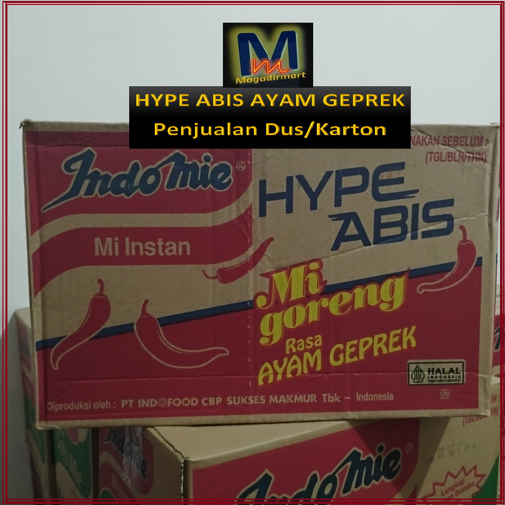 

Indomie Goreng Rasa Ayam Geprek 1 Karton / Indomie Ayam Geprek 1 Dus