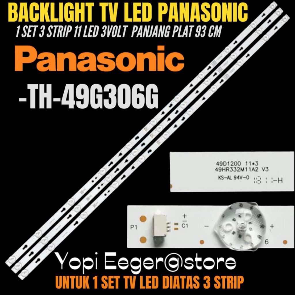 BACKLIGHT TV LED PANASONIC 49 INCH TH-49G306G BACKLIGHT TV LED 49 INCH