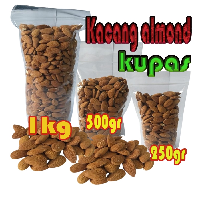 

Kacang almond kupas