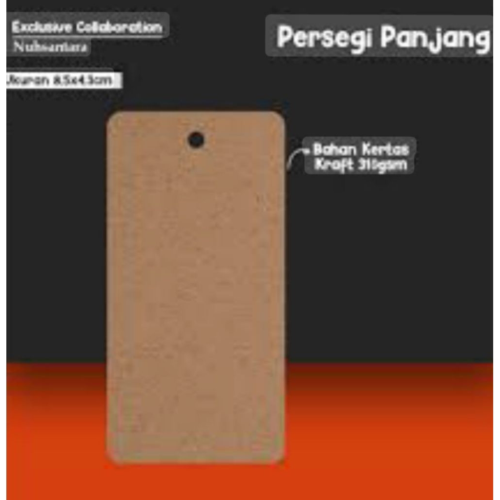 

hangtag coklat model polos desain terbaru