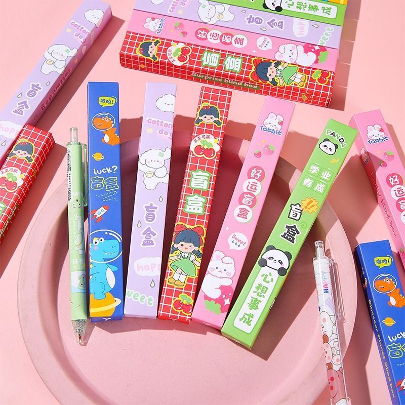 

Blind Box blind bag / Pulpen warna warni cantik/ Pulpen Netral 0.5MM / Pulpen Tabung Jarum Warna Hitam / Pena