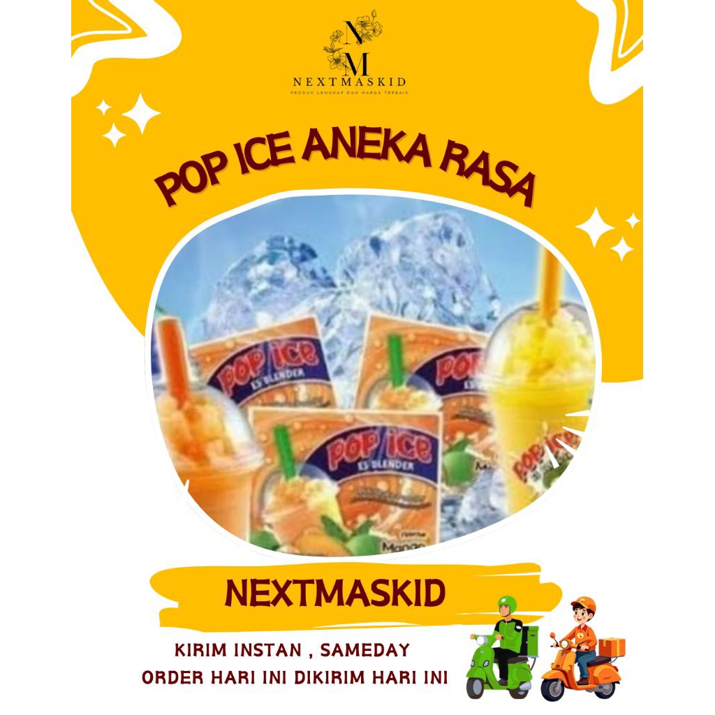 

pop ice bubuk minuman all variant blender 25gr per bgks
