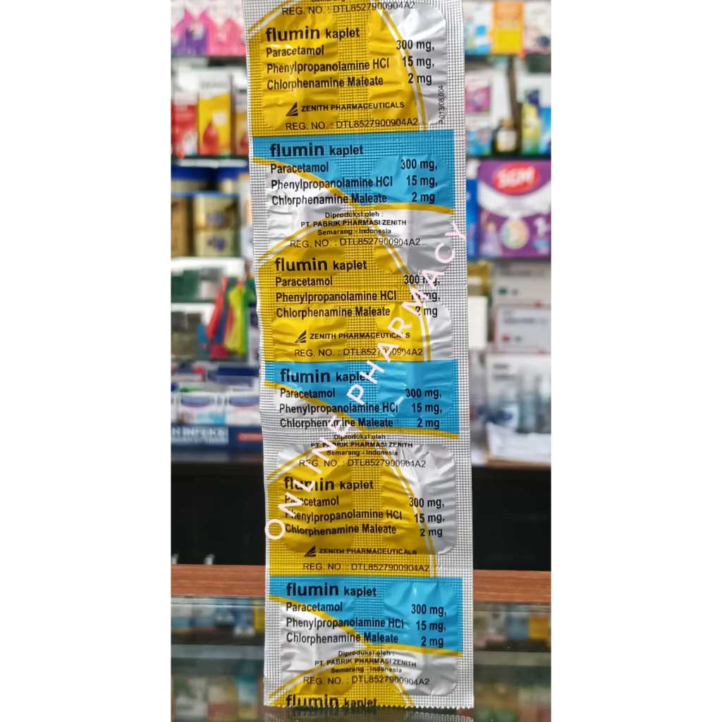 Flumin untuk Mengatasi Gejala Flu (10 Kaplet)