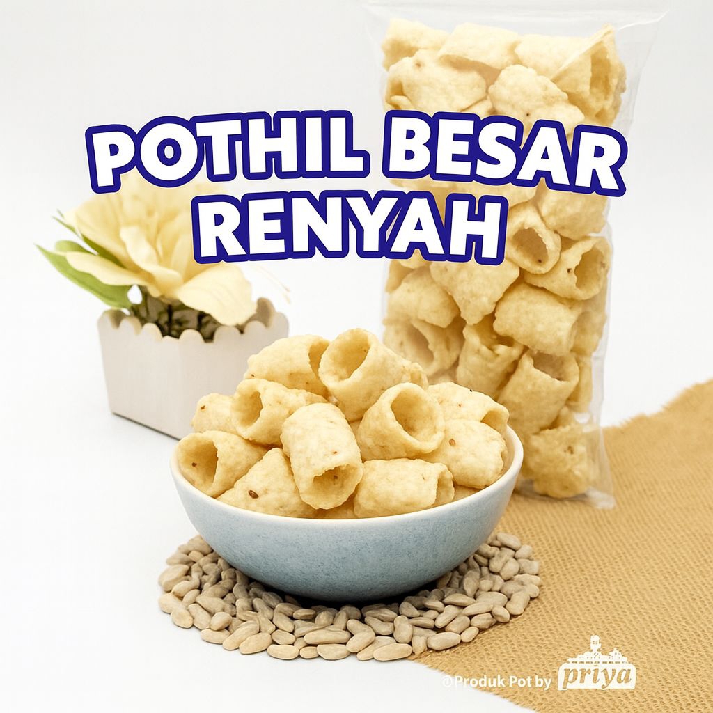 

Pothil Besar Renyah Original – Snack Tradisional Gurih Khas Magelang | Priyo Snack Borobudur
