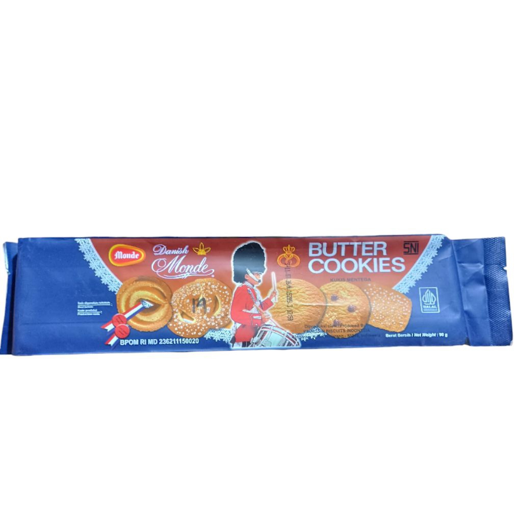 

Snack Biskuit Butter Cookies Monde 90gr Kemasan Praktis