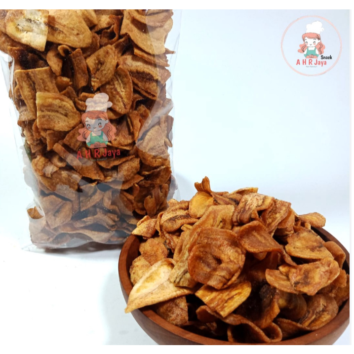 

Terlaris Kripik Sale Pisang Kering 250g Tanpa Pengawet Khas Cilacap rasa Manis Renyah Kriuk Cemilan