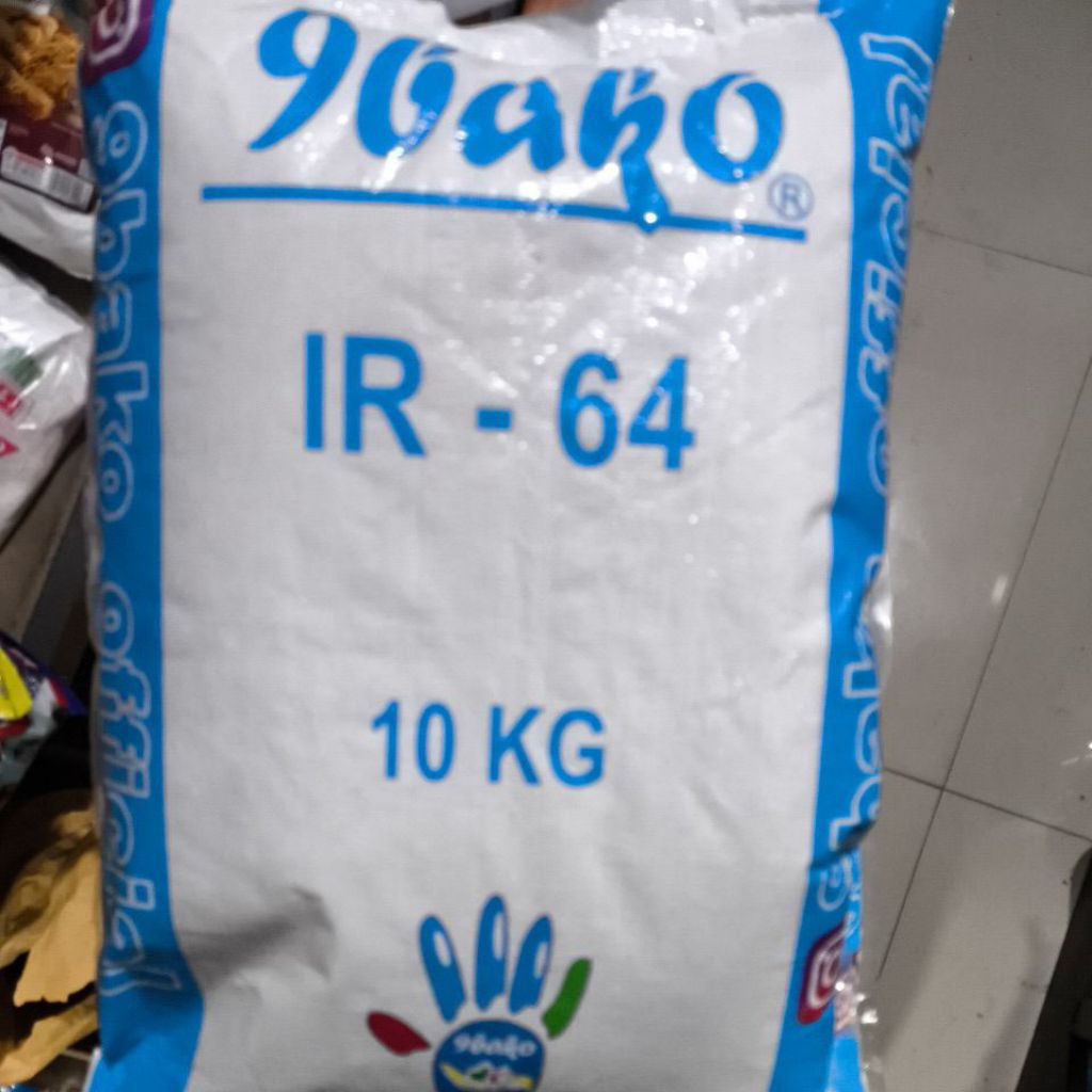Berasal 9Bako beras IR64 per sak 10kg