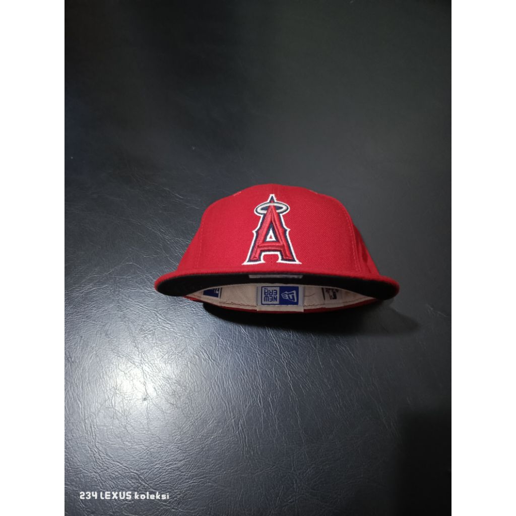 New Era ORIGINAL,Angels  fitted 7 5/8,wool,tag biru