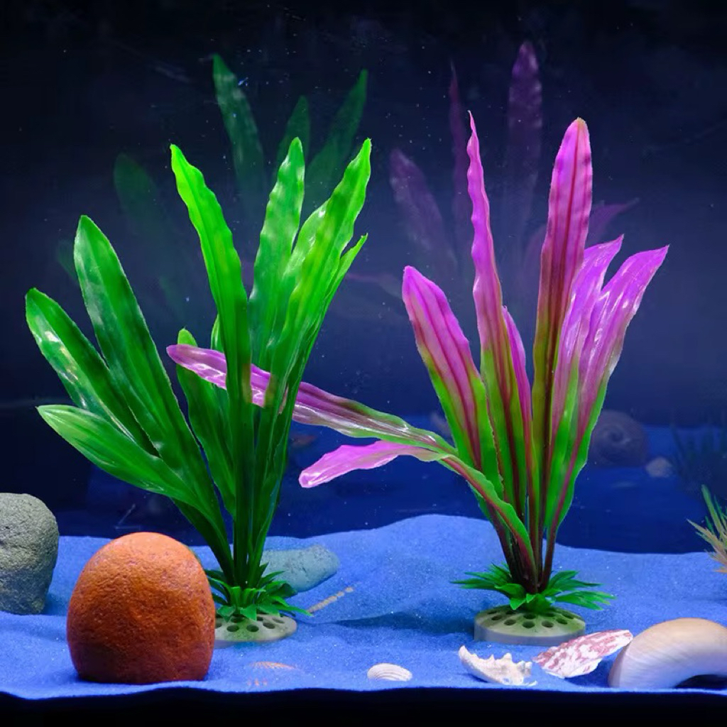 Hiasan Aquarium Tanaman Aquarium Plastik Besar
