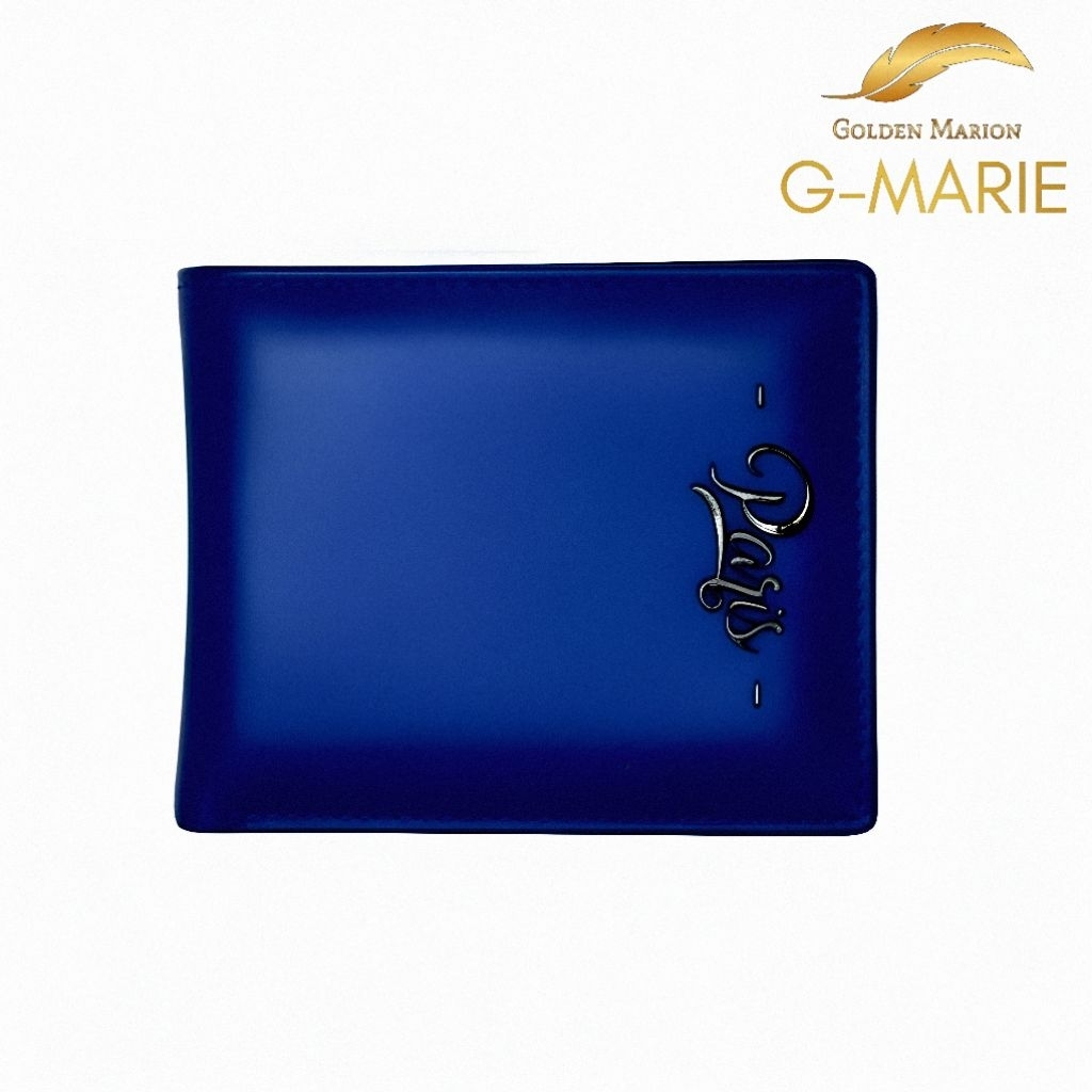G-MARIE Paris Dompet Pria Kulit Sapi Asli Branded Golden Marion