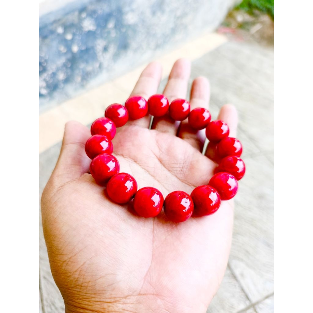 Gelang Batu Marjan Asli