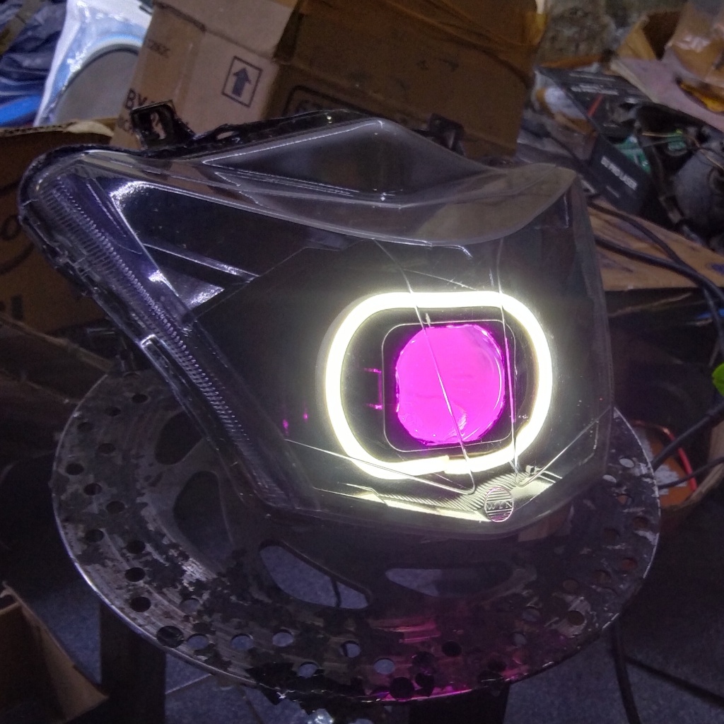 SHROUD BILED MATRIX 1,5 INCH MODEL BMW KECIL / SHROUD 1.5 INCH BMW KECIL CUSTOM LAMPU ALIS