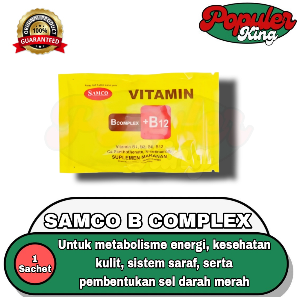 (SACHET) SAMCO Vitamin B Complex + B12