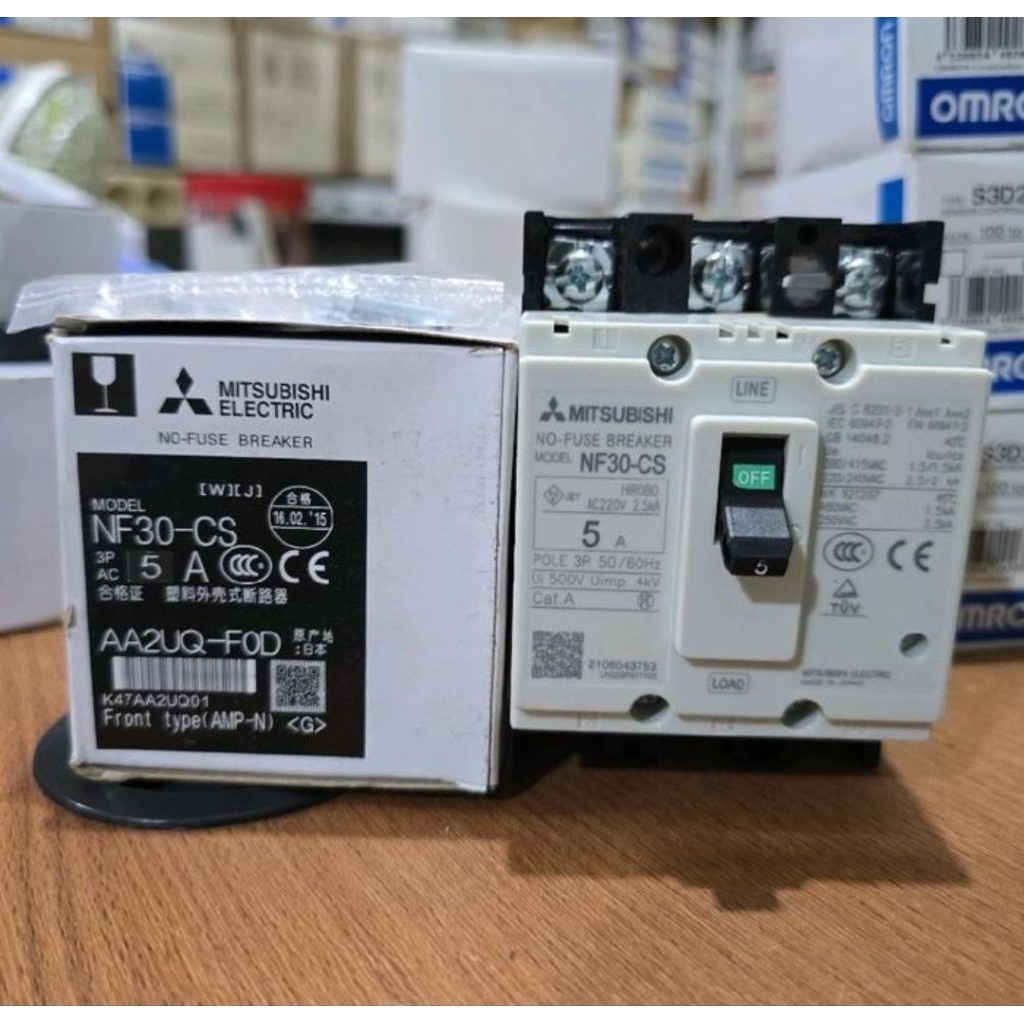 MCCB NFB MITSUBISHI NF30-CS 3P 5A ORIGINAL