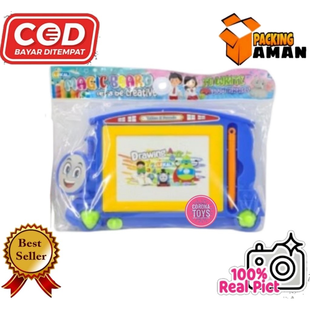 COD PROMO LKL011 MAINAN MURAH ANAK PAPAN TULIS KATAKTER MOBIL / PAPAN TULIS MAGNET / PAPAN DRAWING B