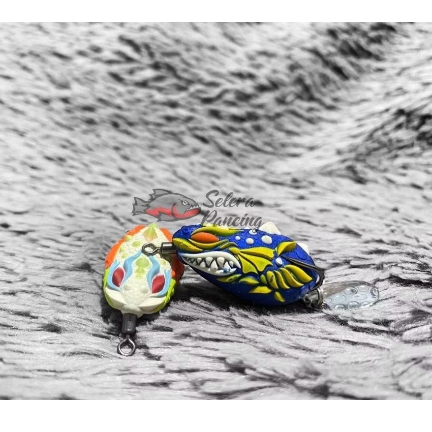 SOFT FROG Dragon Thailand 3D(3 dimensi) Lure 3,5cm Casting Gabus, Toman