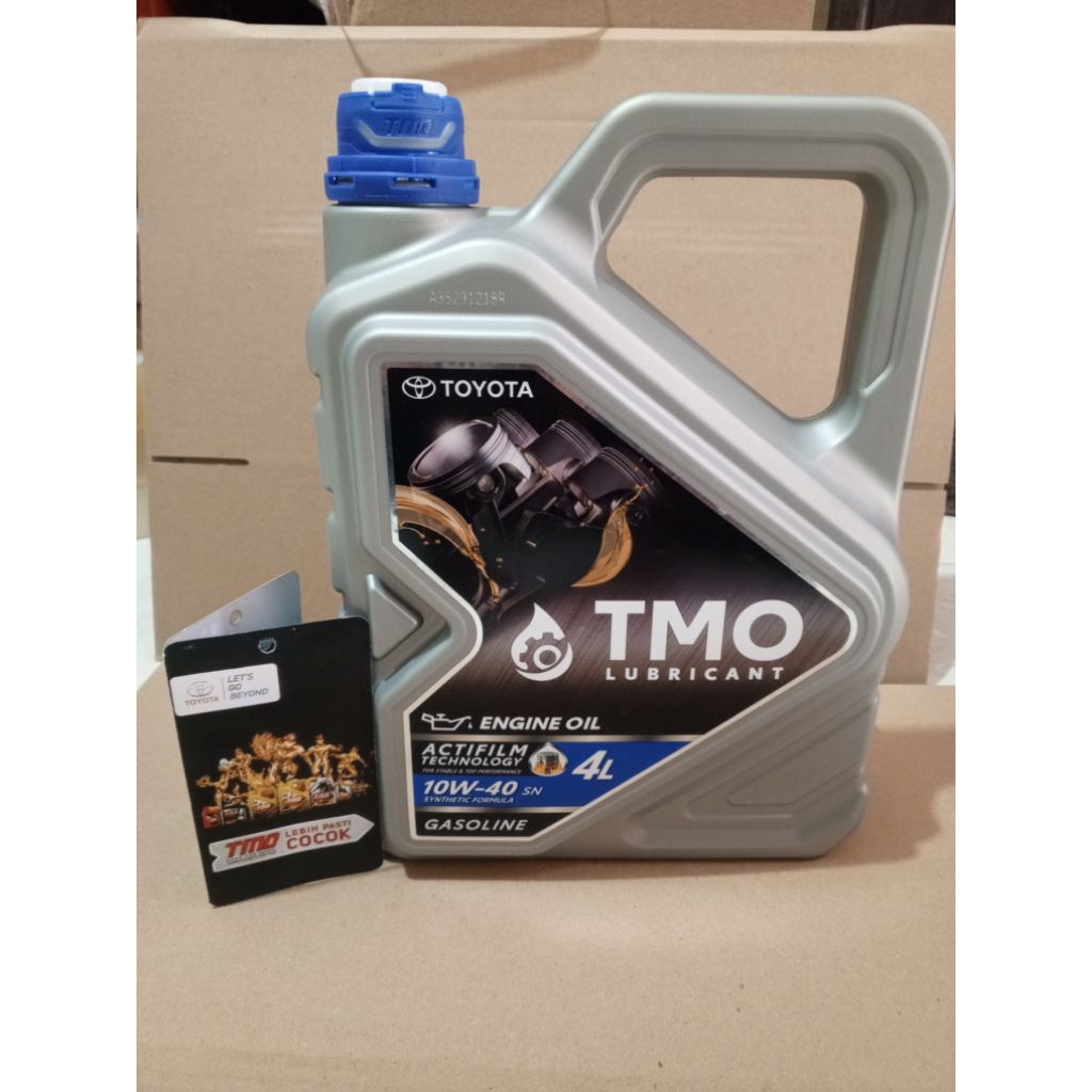 OLI OIL TOYOTA TMO BENSIN 4LITER SAE 10W-40 PELUMAS OLI MESIN MOBIL UNIVERSAL XENIA AVANZA GRANMAX P