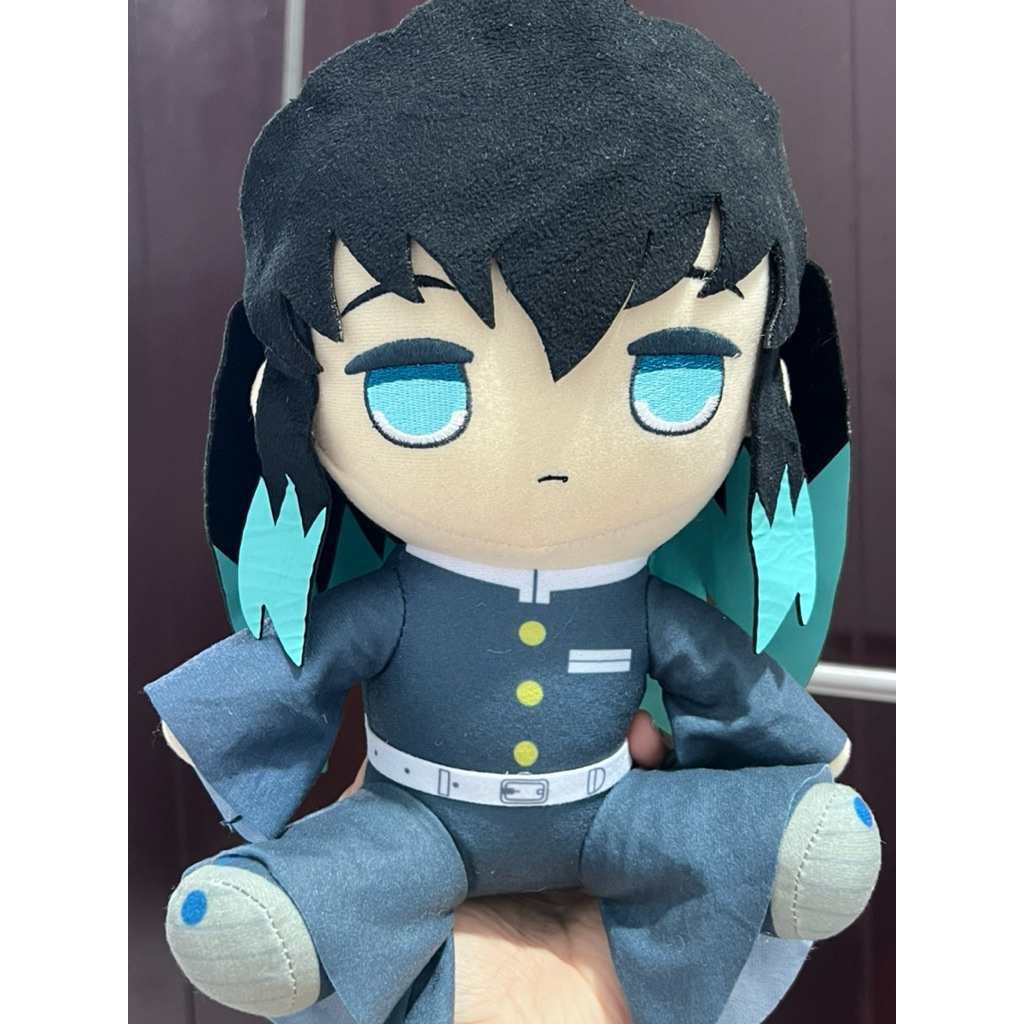 Boneka Anime Cowok Muichiro Tokito Karakter Film Kartun Demon Slayer 25 Cm
