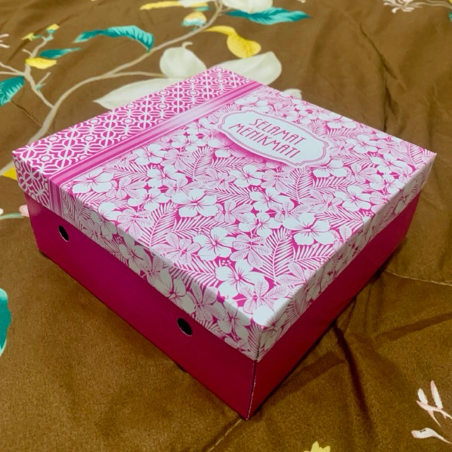 KARDUS NASI/SNACK UK 20x20x7 || DUS NASI MOTIF ||