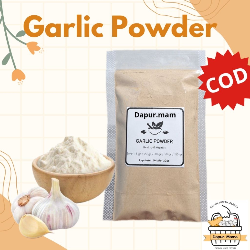 

Bawang Putih Bubuk / Ground Garlic / Rempah Murah / Bumbu Dapur Bubuk Lengkap