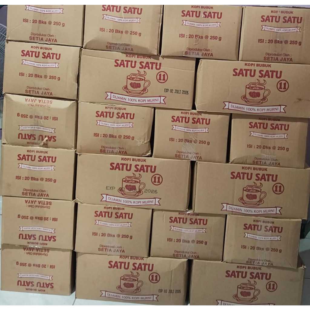 

Kopi Bubuk Satu-Satu 1.1 1Dus Isi 20 / Kopi Bubuk