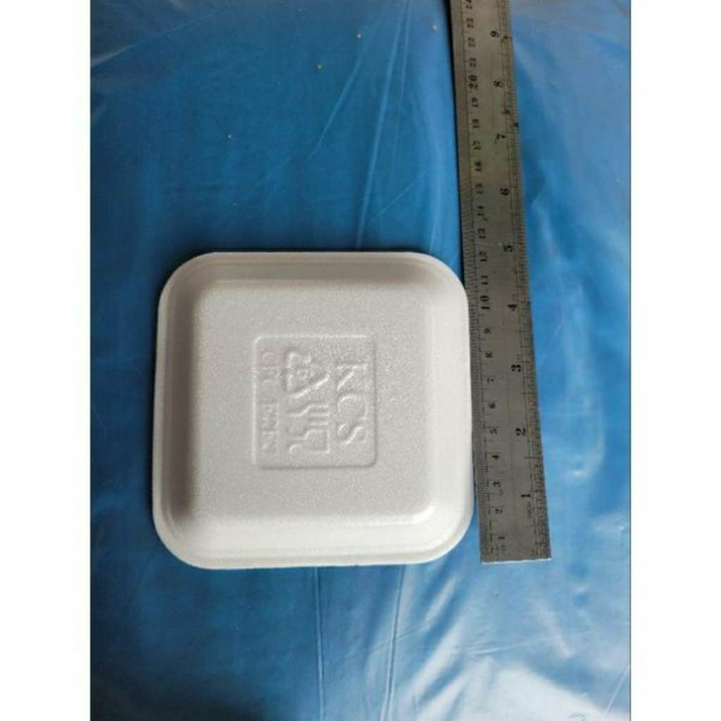 Styrofoam, sterofoam foam daging dan buah kotak 7, sxs = 12cmx12cm, 12x12