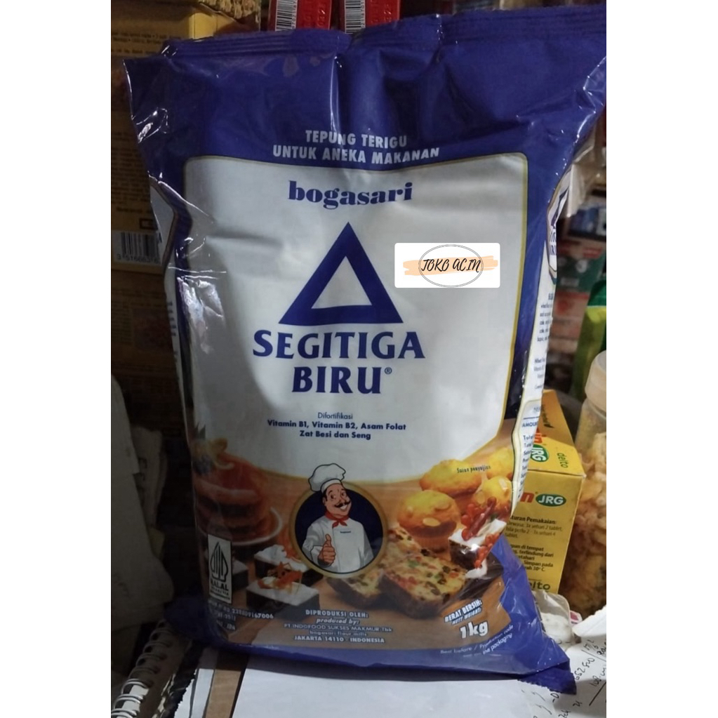 

Segitiga biru 1kg, tepung protein sedang, tepung segitiga, tepung kemasan