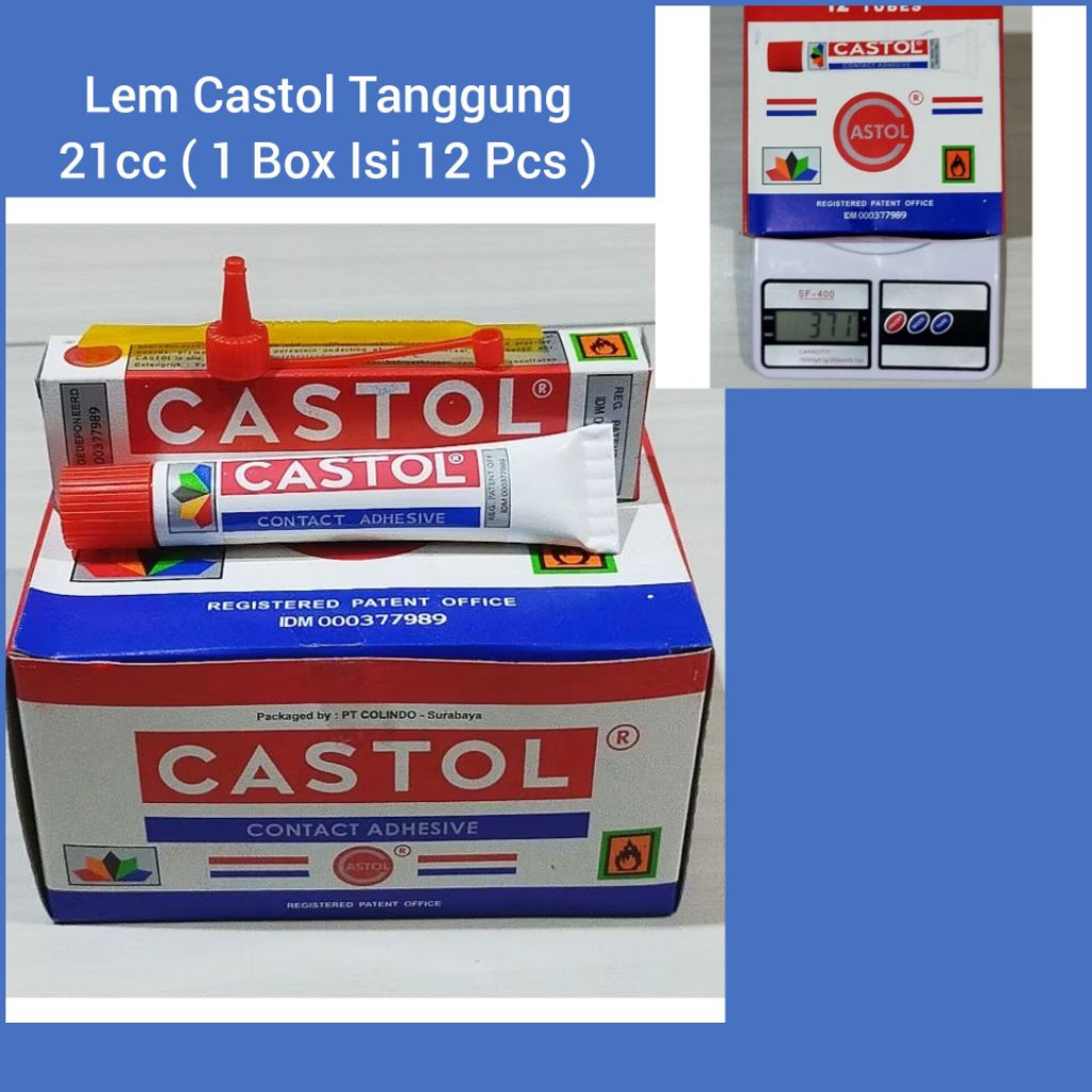 

Lem Castol Ukuran Tanggung 21cc, 1 Box Isi 12 Biji