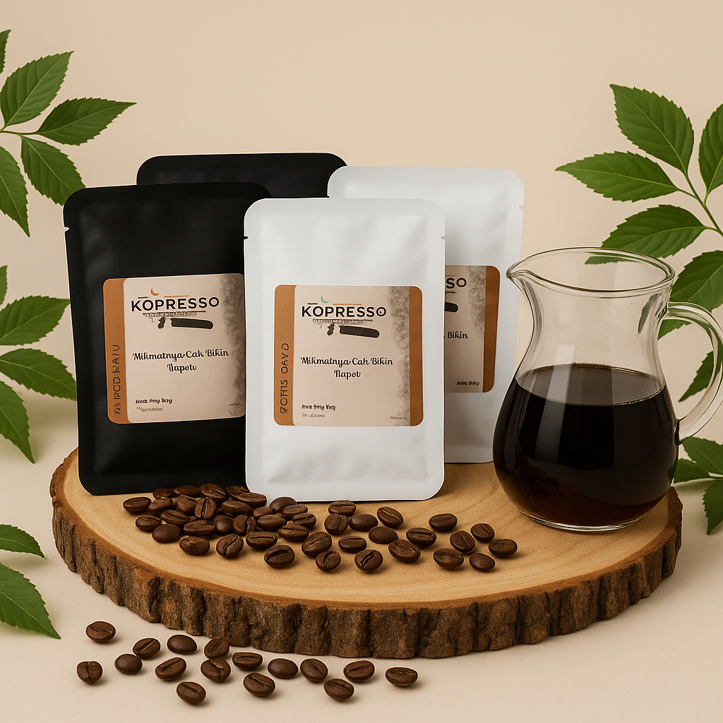 

Drip Bag Coffee Kopresso (Arabica & Robusta): Kopi Sachet Kopi Bubuk Instan Cocok Buat Anak Motor Anak Gunung-10g