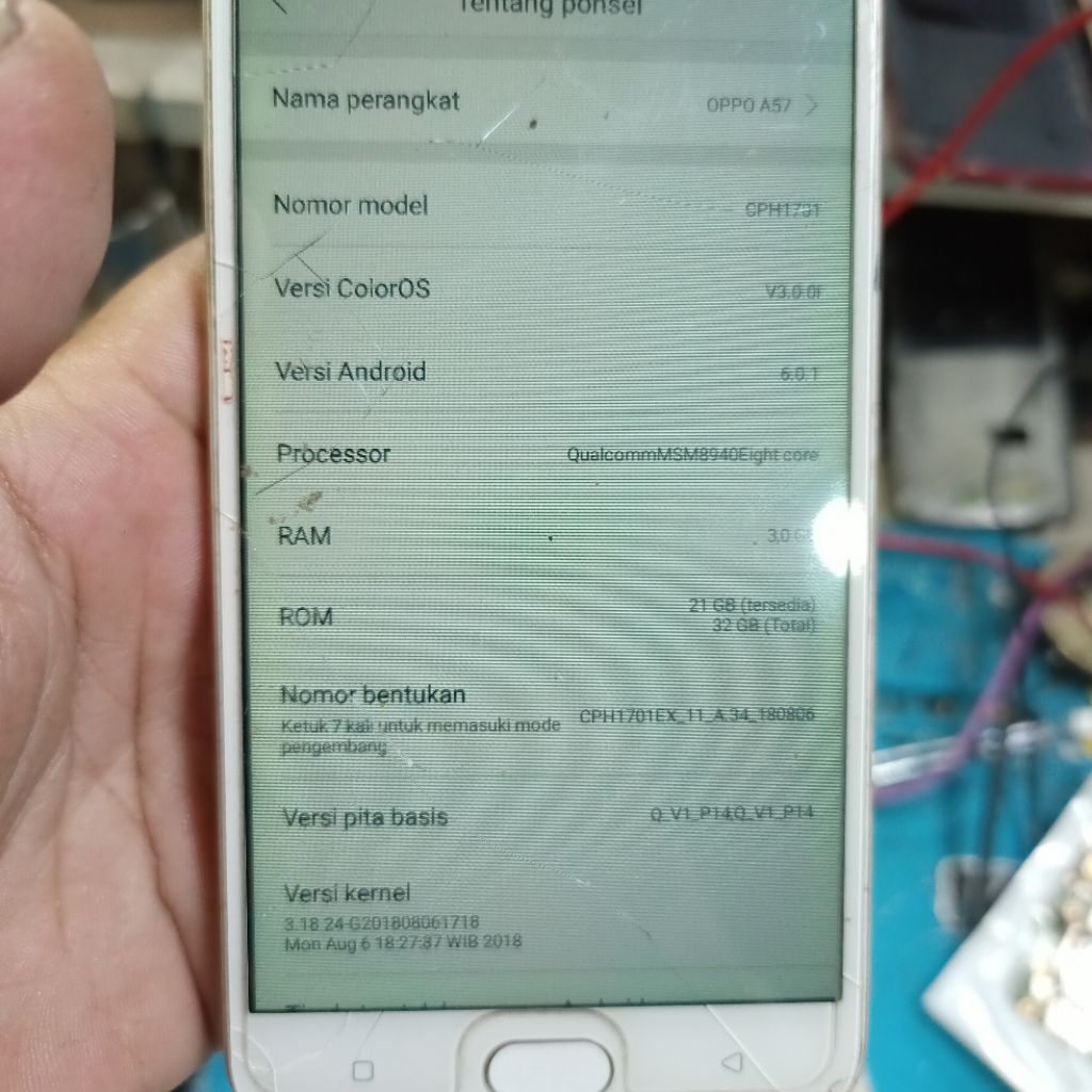 mesin normal oppo a57 3/32