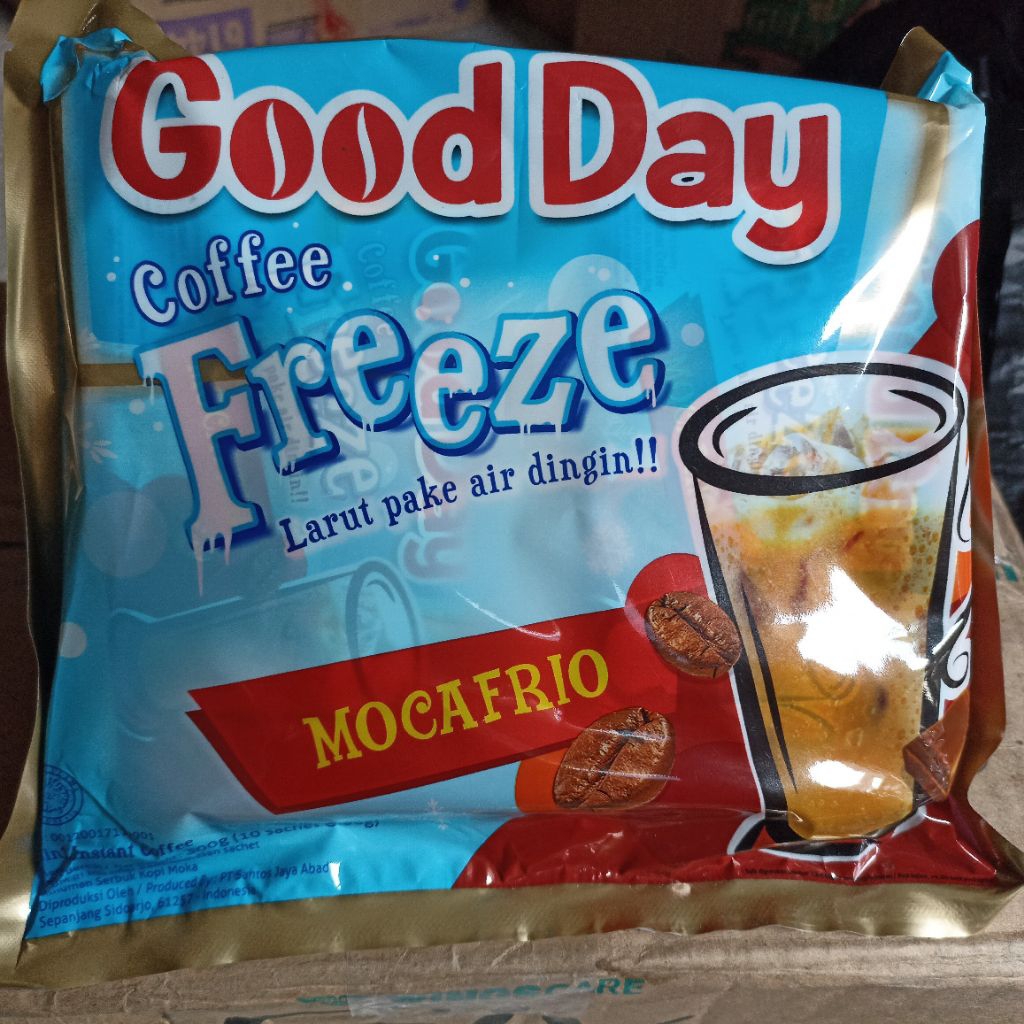 

Kopi Goodday frezze renteng isi 10X30 gr