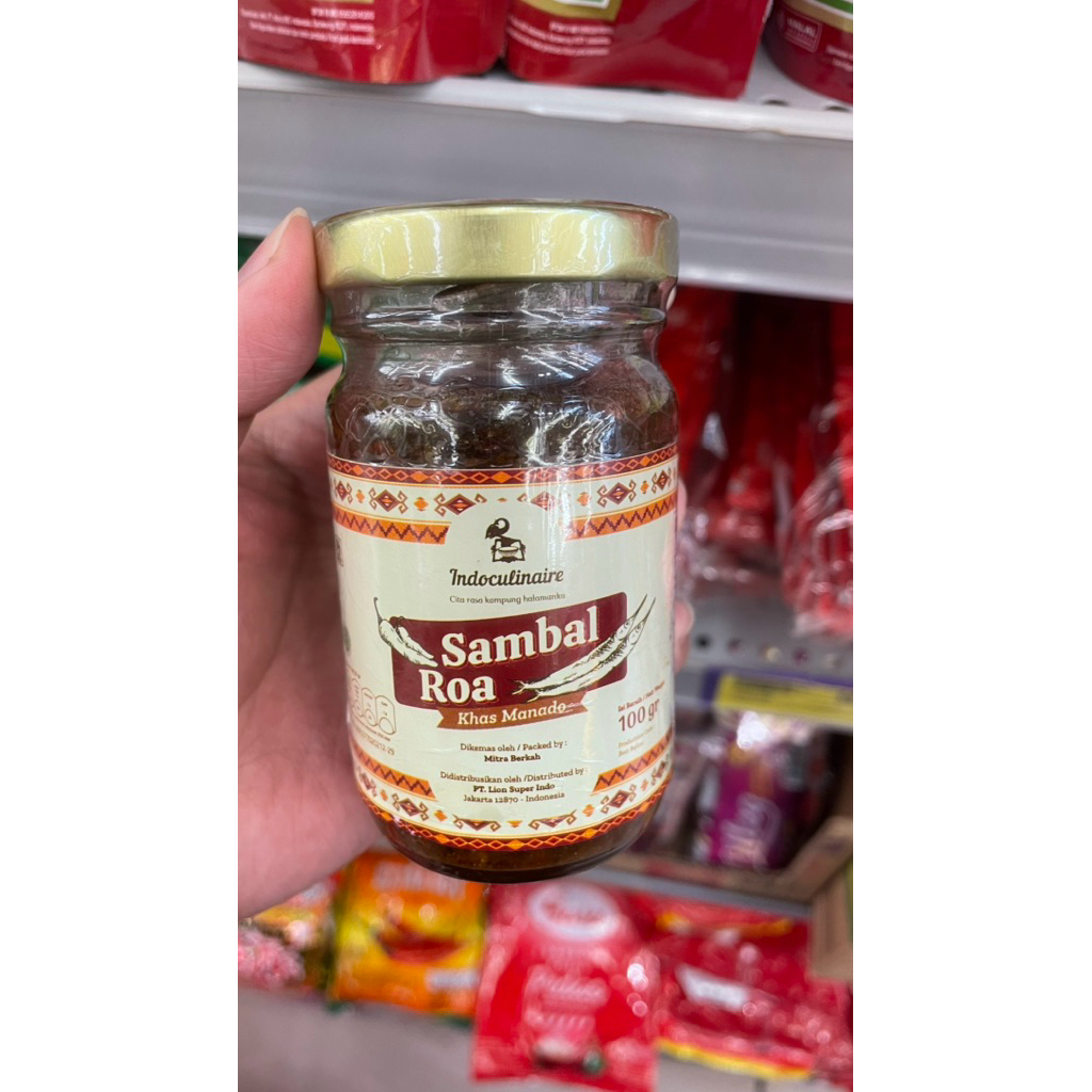 

Sambal Roa Khas Manado 100 gr – Pedas Gurih Autentik dengan Aroma Ikan Asap
