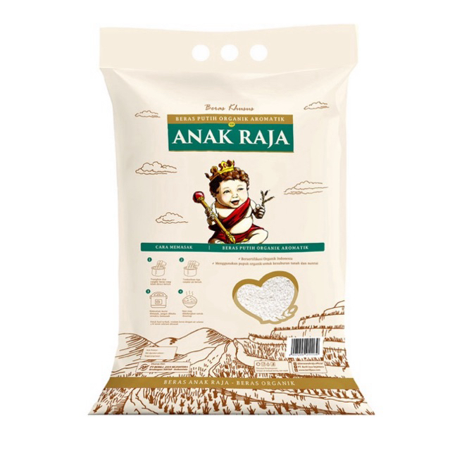 

Beras Anak Raja Organik Premium Pulen 5 Kg