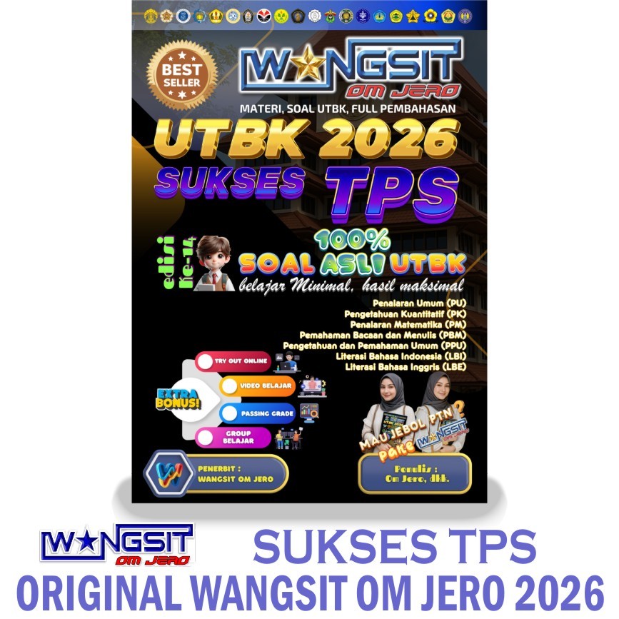 Buku Wangsit UTBK SNBT SUKSES TPS 2026 / Buku Wangsit 2026