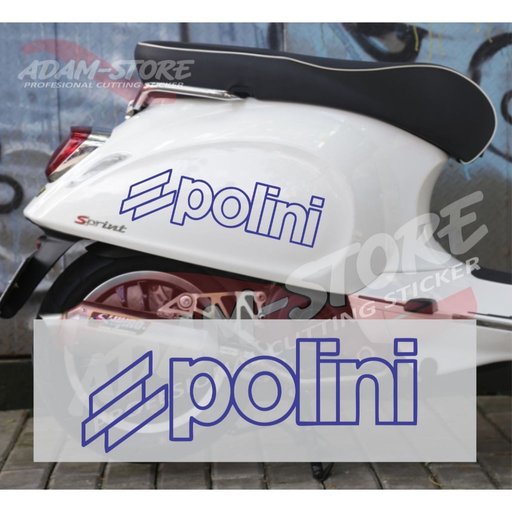 VPL1 Sticker Polini / Sticker Motor Vespa Matic / Stiker Decal Vespa Piaggio / Stiker Vespa