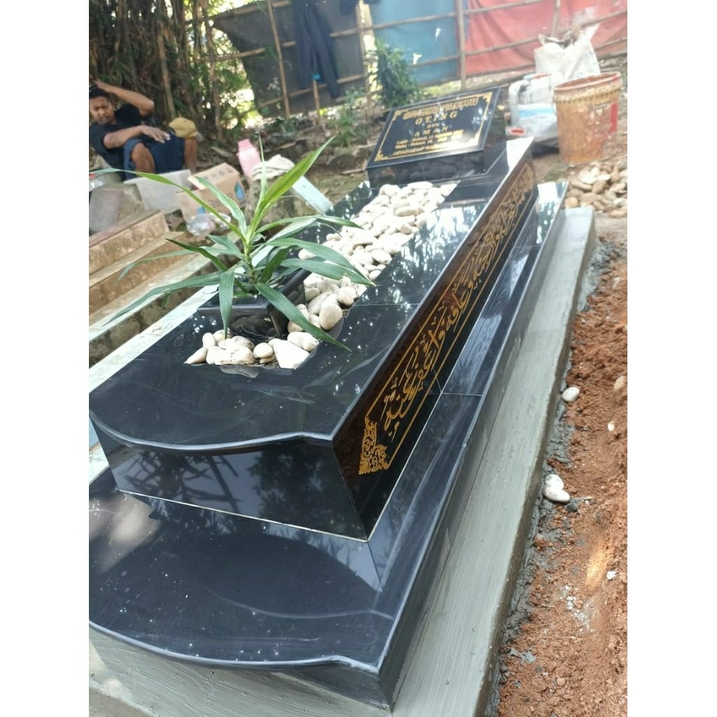 makam granite tile 2 tahap